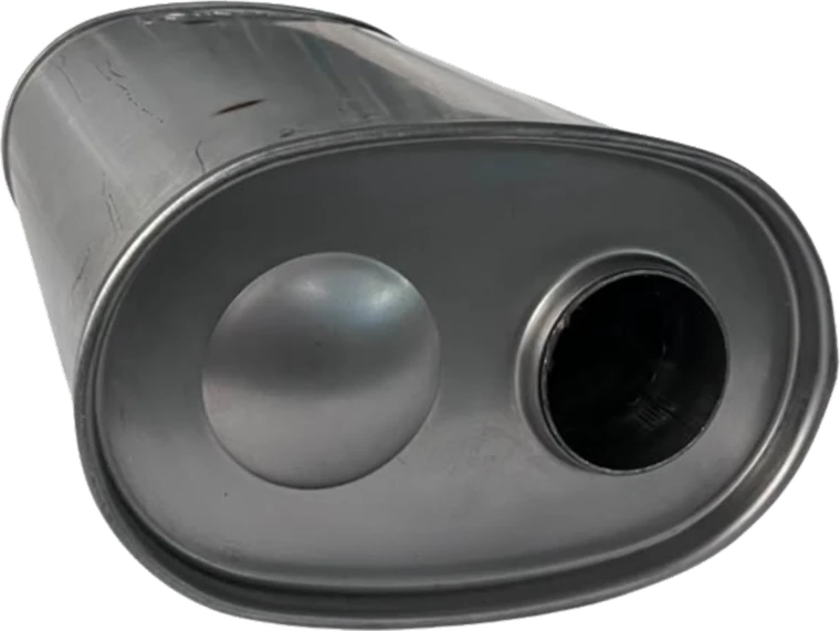 Silenciador De Alto Flujo Ovalado - Intø2 18 L355Mm
