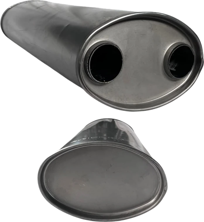 Silenciador Universal 500Mm Entradasalida Laterial Izq